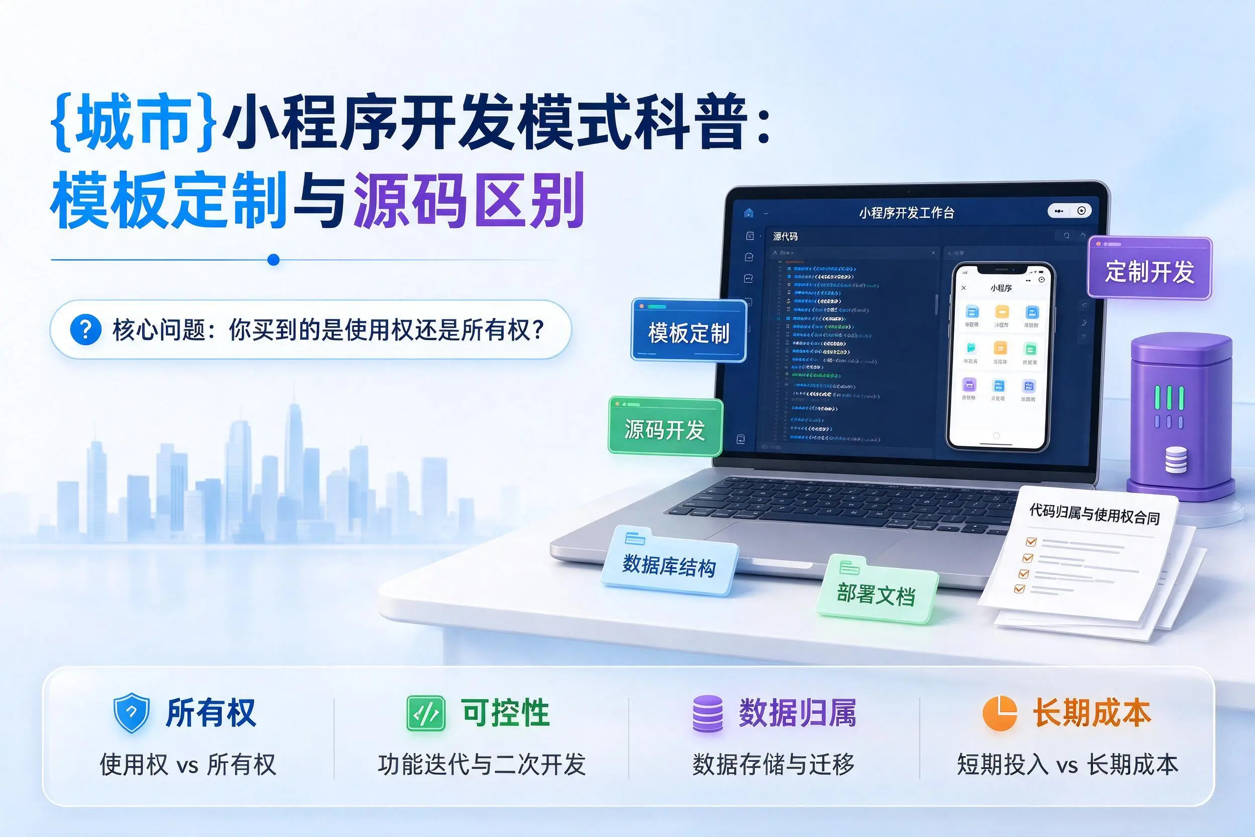 洛阳小程序开发模式科普:模板定制与源码区别