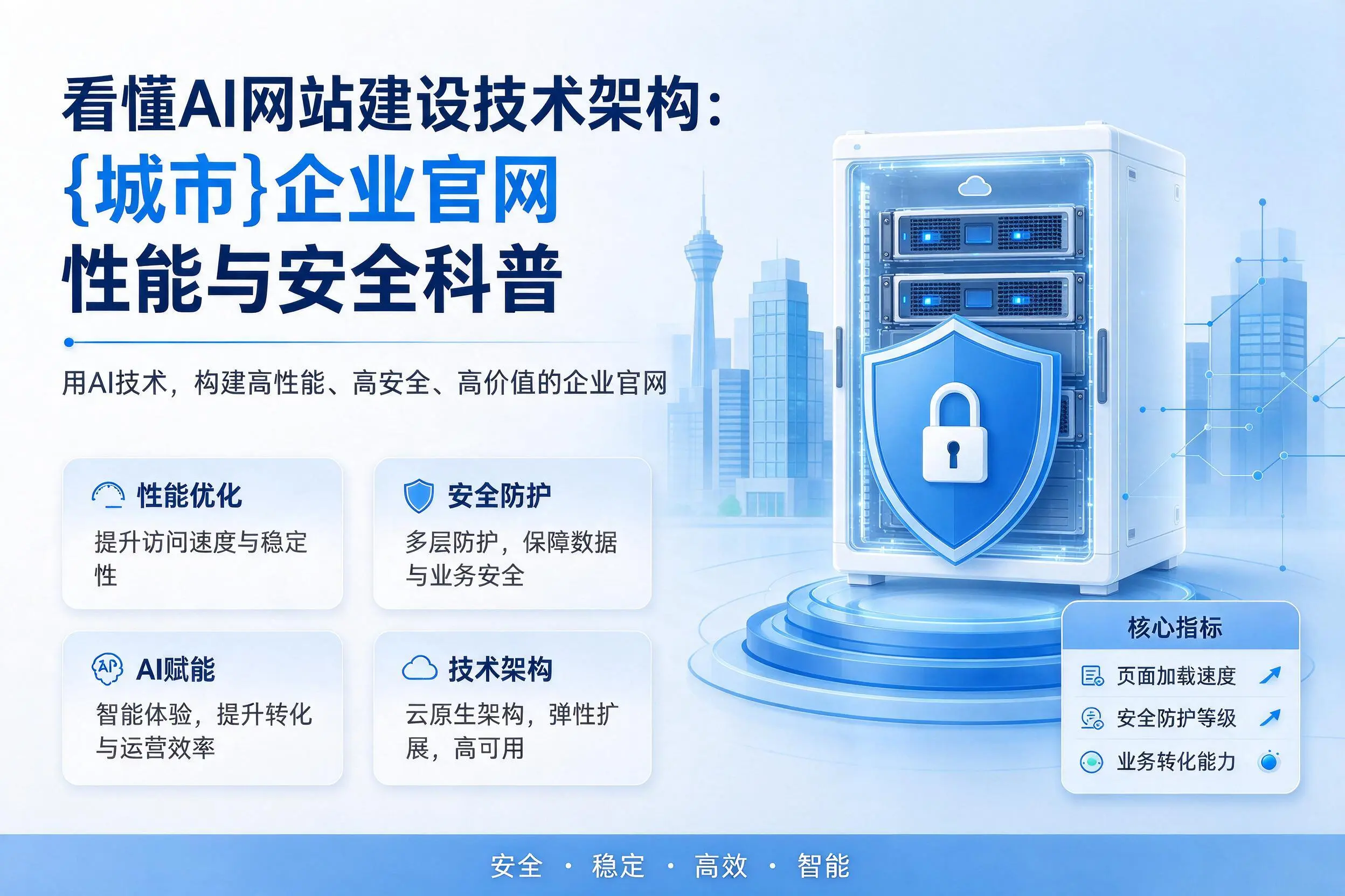 看懂AI网站建设技术架构：洛阳企业官网性能与安全科普