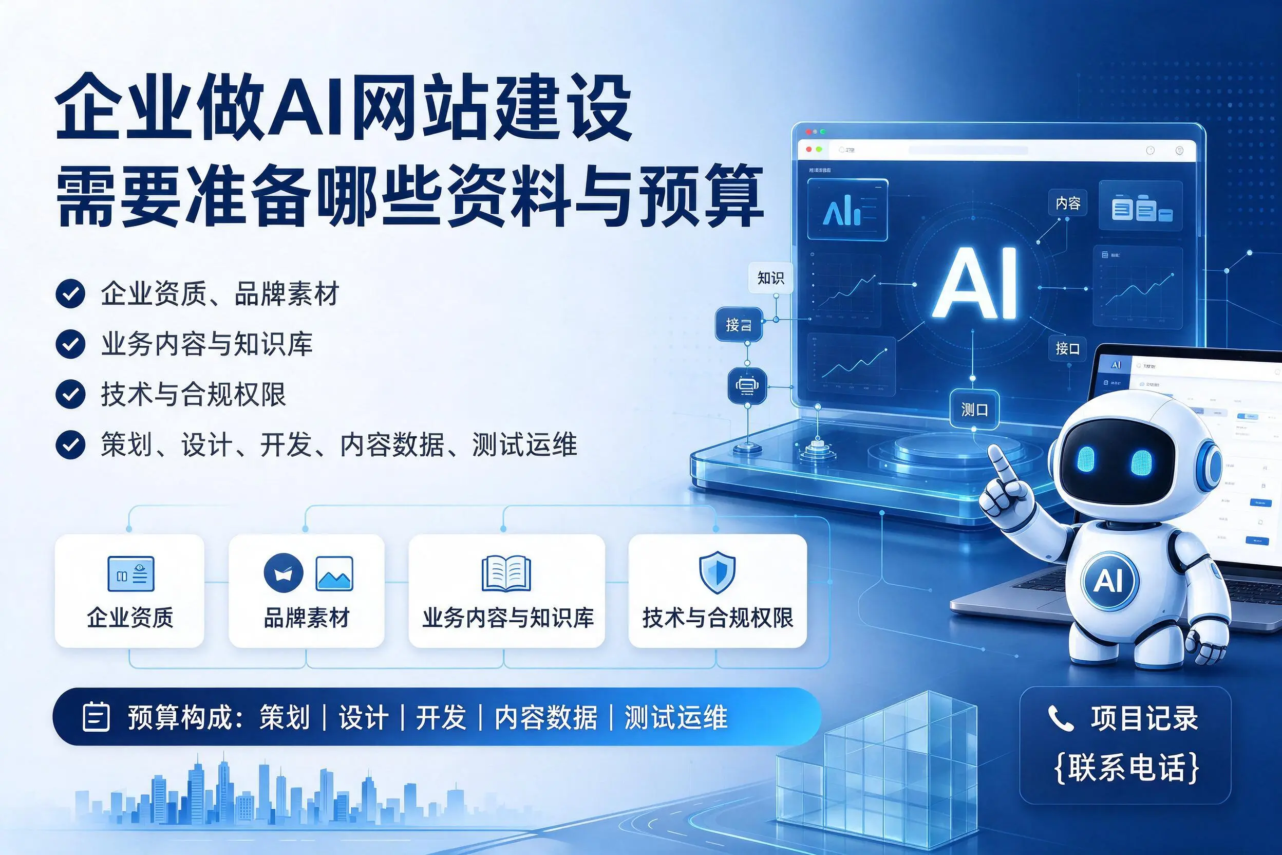 洛阳企业做AI网站建设需要准备哪些资料与预算