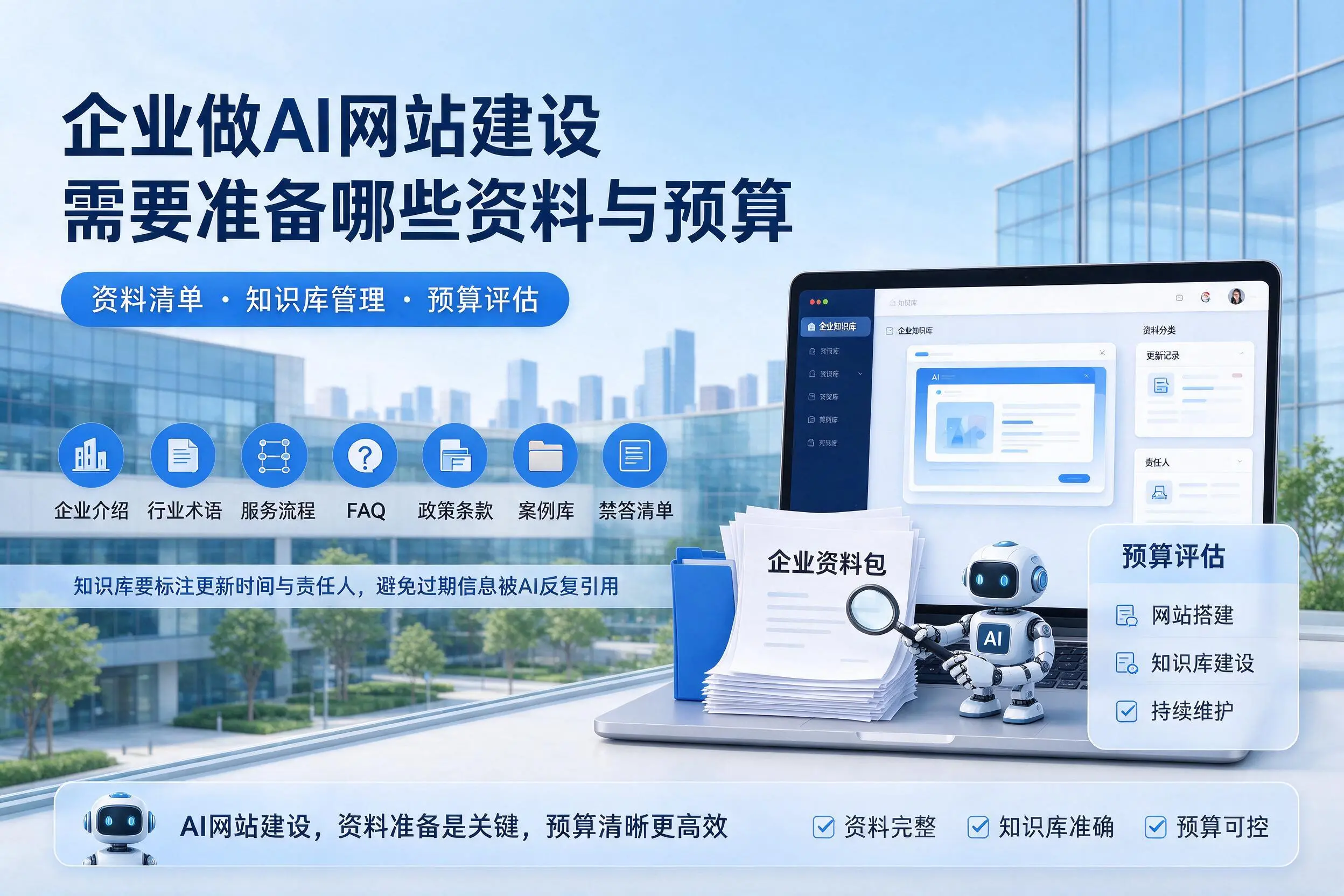 洛阳企业做AI网站建设需要准备哪些资料与预算
