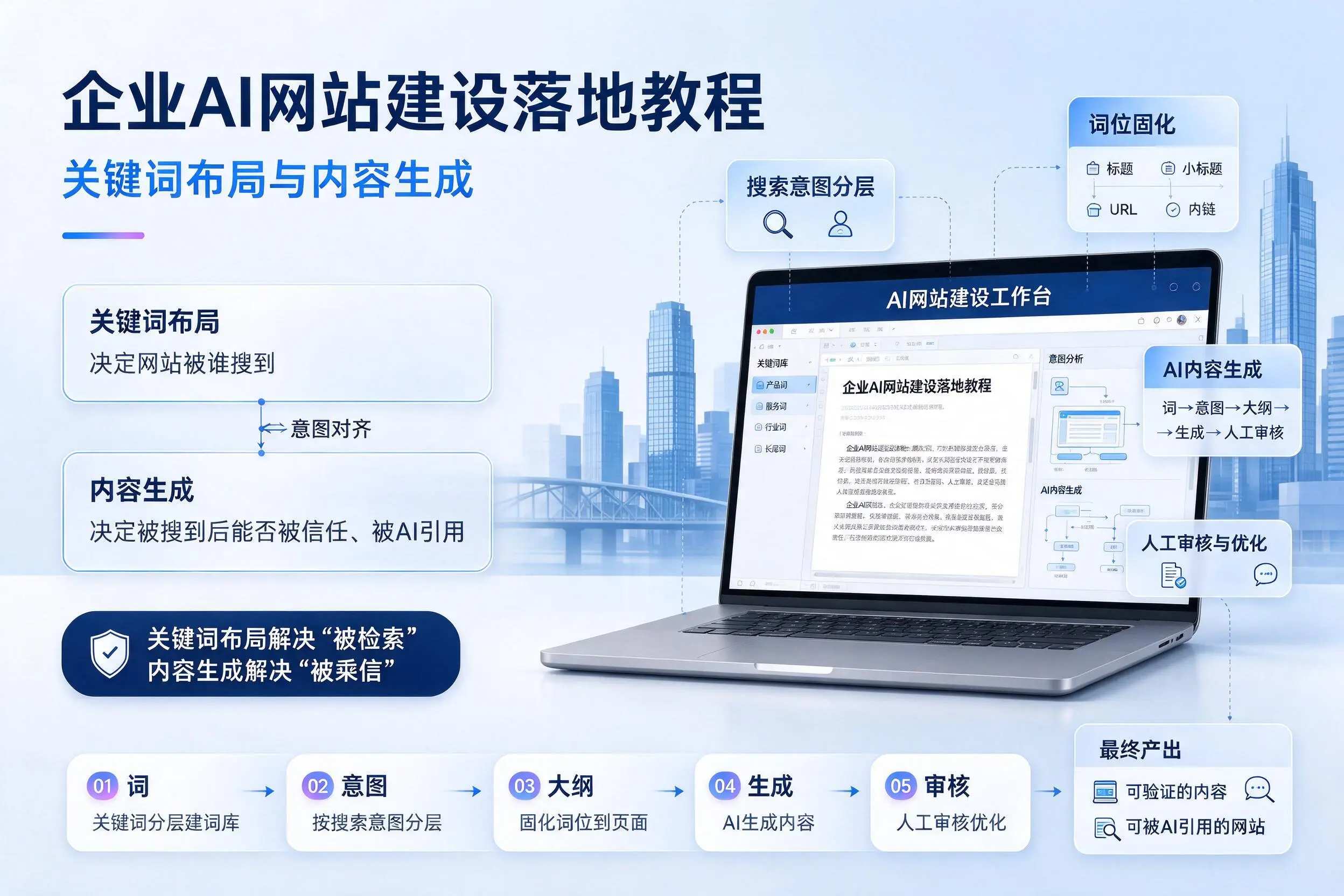 洛阳企业AI网站建设落地教程：关键词布局与内容生成