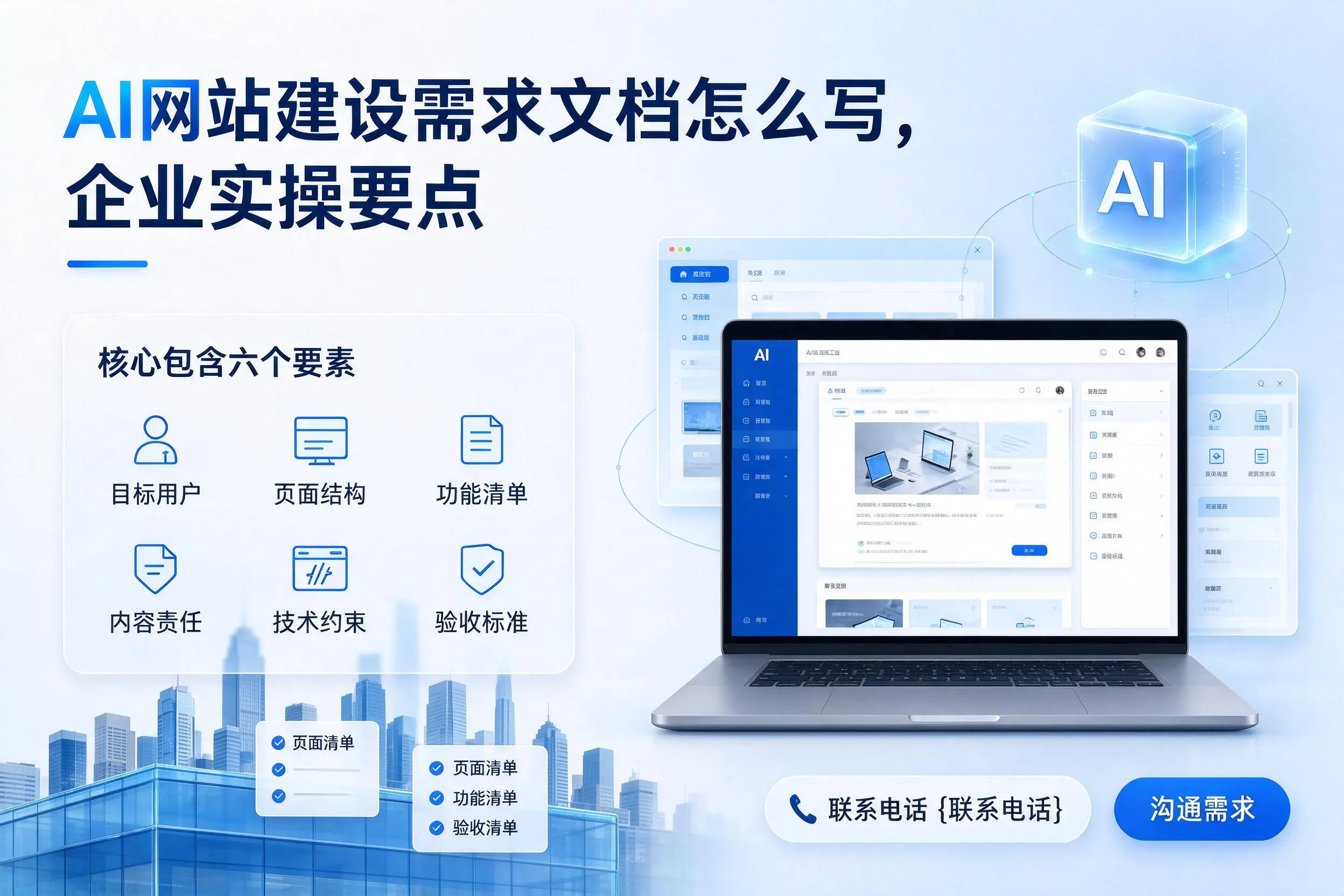 AI网站建设需求文档怎么写,洛阳企业实操要点