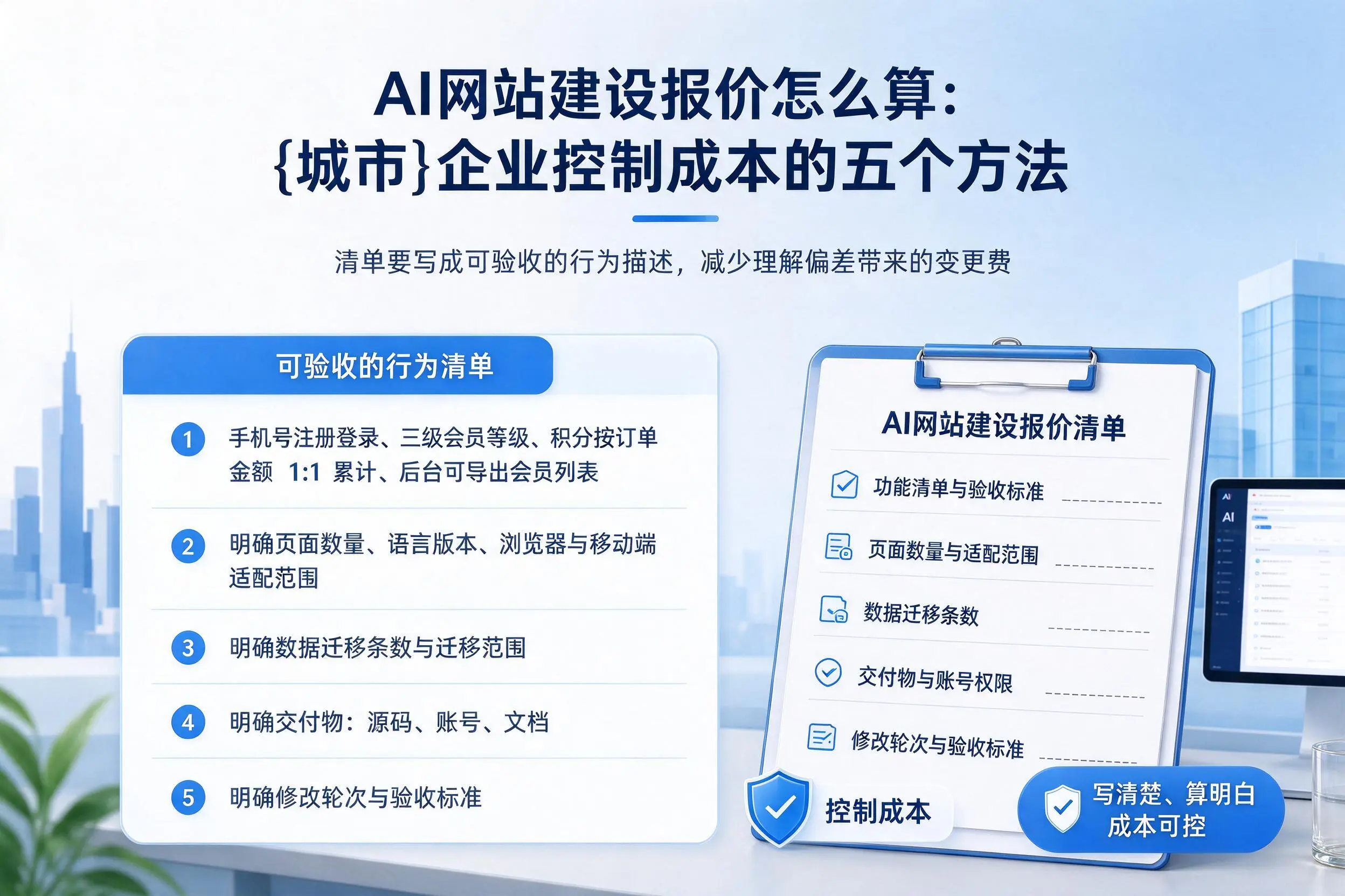 AI网站建设报价怎么算:洛阳企业控制成本的五个方法