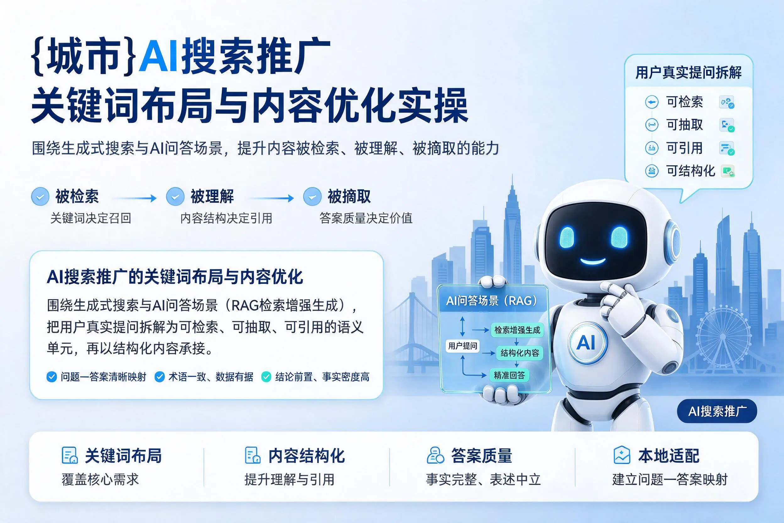 洛阳AI搜索推广关键词布局与内容优化实操